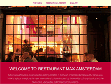 Tablet Screenshot of maxrestaurant.nl